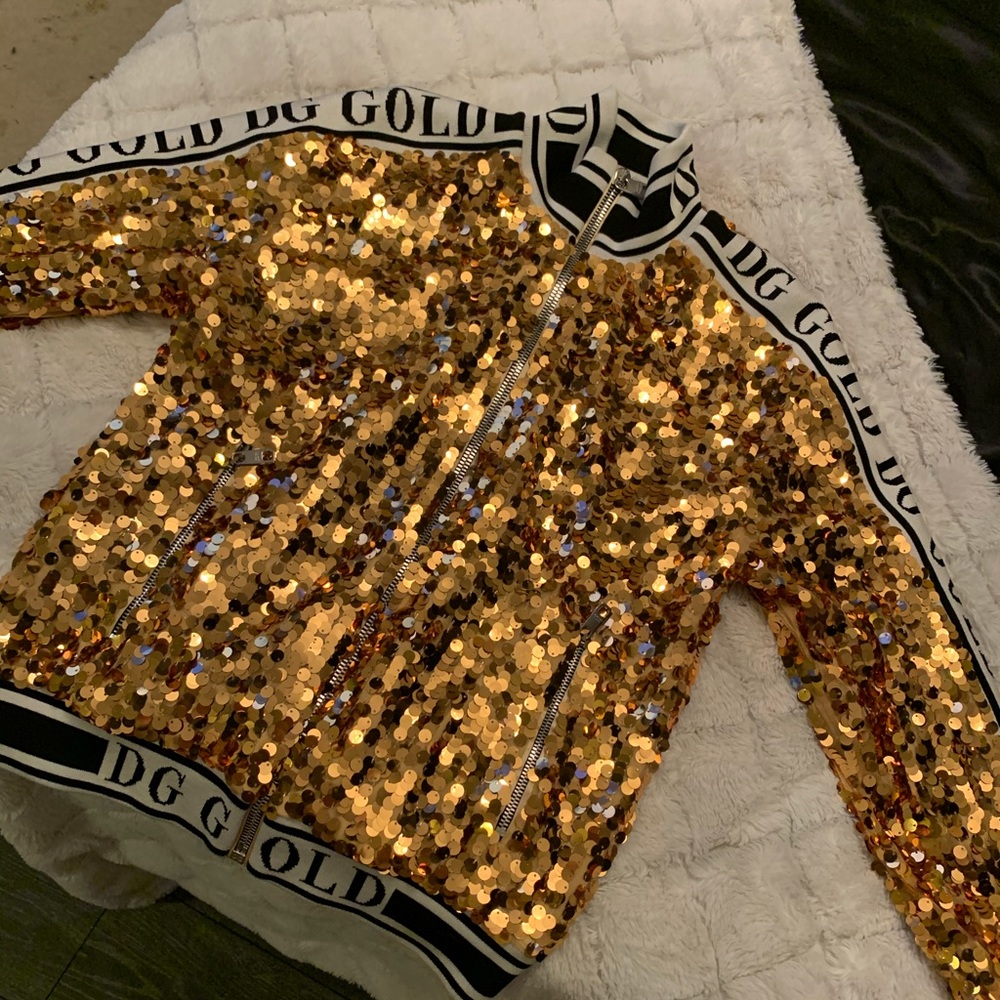 Dolce & Gabbana gold jacket